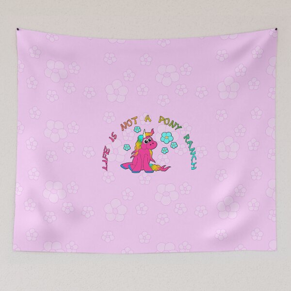 Item preview, Life is not a pony farm - pink designed and sold by cglightNingART.