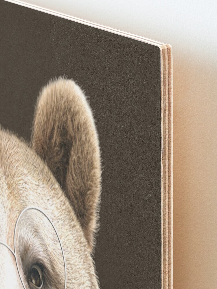 Alternate view of BEAR READING A BOOK Mounted Print