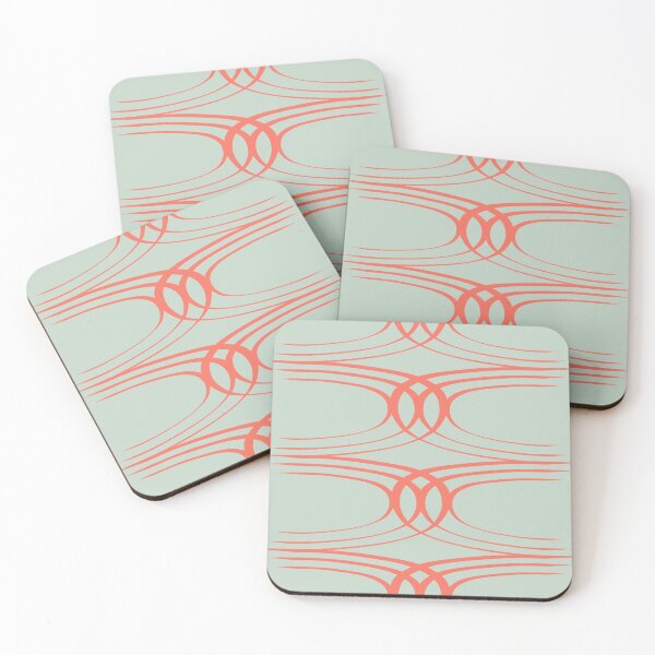 Item preview, Mara Peach on Seafoam designed and sold by ErinLP.