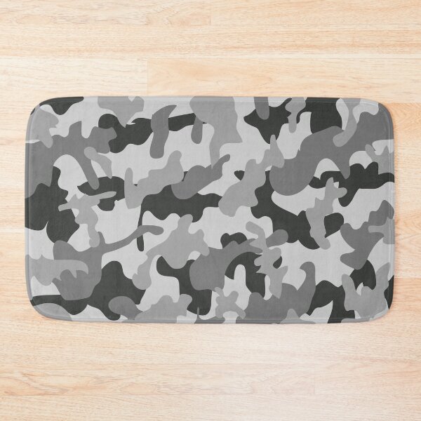 Item preview, Gray Camouflage Pattern in Gray Shades and Black designed and sold by ShopieHome.
