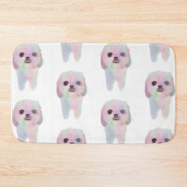 Item preview, Rainbow Bichon Shihtzu Puppy designed and sold by PaintingbyAgnes.