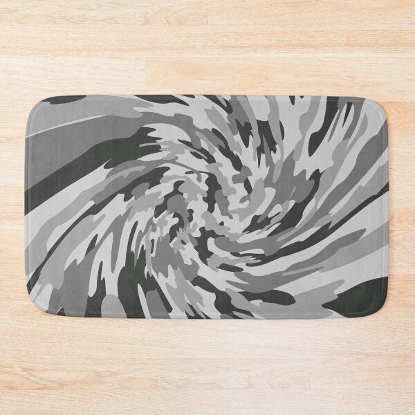 Item preview, Gray Camouflage Twisted Pattern in Gray Shades and Black designed and sold by ShopieHome.