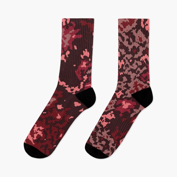 Item preview, Red Camouflage Digital Cloud Pattern in Red Shades and Pink designed and sold by ShopieHome.
