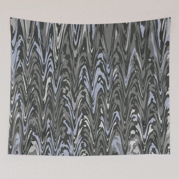 Item preview, Gray Camouflage Digital Liquify Pattern in Gray Shades and Black designed and sold by ShopieHome.