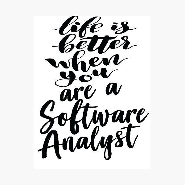Artikel-Vorschau von Das Leben ist besser, wenn Sie ein Software-Analyst sind, designt und verkauft von ProjectX23.