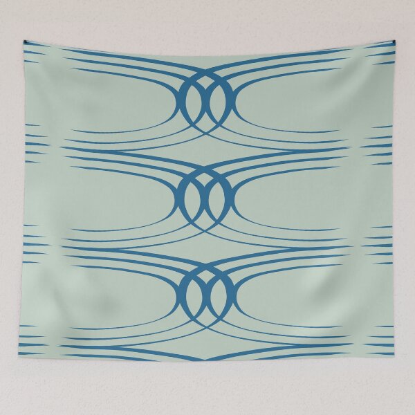 Item preview, Mara Blue on Seafoam designed and sold by ErinLP.