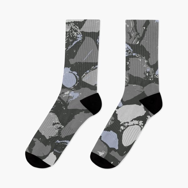 Item preview, Gray Camouflage Digital Wood Pattern in Gray Shades and Black designed and sold by ShopieHome.