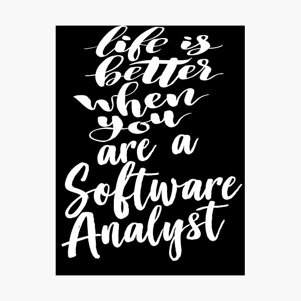 Artikel-Vorschau von Das Leben ist besser, wenn Sie ein Software-Analyst sind, designt und verkauft von ProjectX23.
