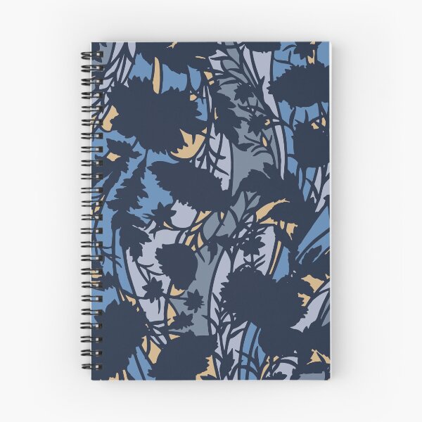 Item preview, Blue Leaves Camouflage Digital Flowers Pattern in Blue and Beige designed and sold by ShopieHome.