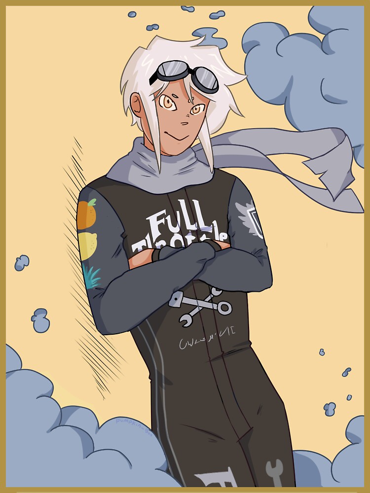 "Full Throttle INSPIRED Anime Character" Sticker for Sale by PumpkinBun