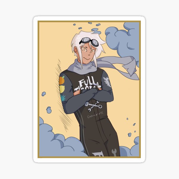 "Full Throttle INSPIRED Anime Character" Sticker for Sale by PumpkinBun