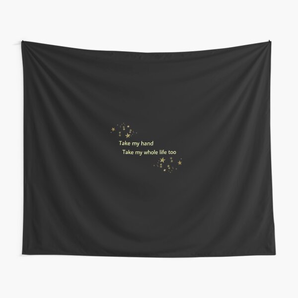 Take My Hand Take My Whole Life Too Elvis Presley Tapestry By Moonlight19 Redbubble