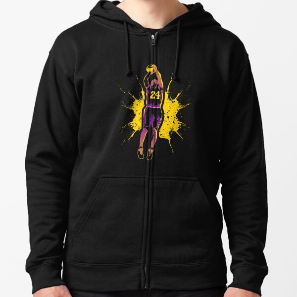 Kobe Bryant, Cabra # 24 Vintage, angustiado, Grunge, regalo de la leyenda del baloncesto Sudadera con capucha y cremallera