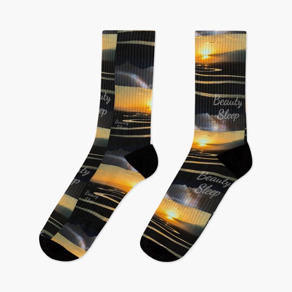 Item preview, Beauty Sleep - Sunset Sunrise Golden Ocean Sayings Words Quotes designed and sold by NoGrayDays1.
