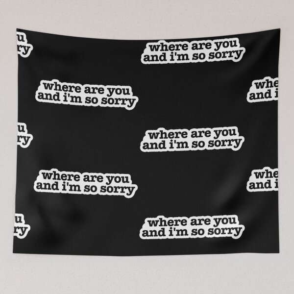 Item preview, where are you and i'm so sorry Popular Meme Speech  designed and sold by mekx.