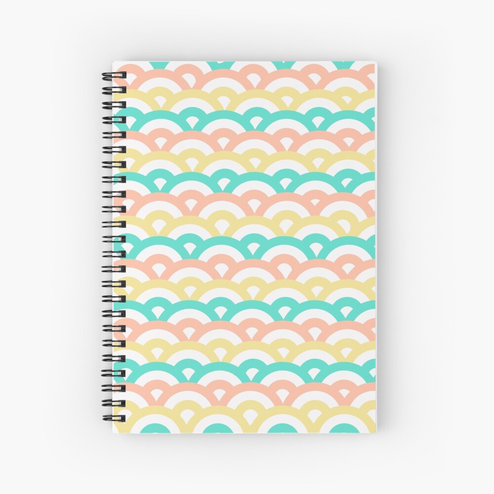 SpeRaToBo Mod Pastel Gyorin Pattern | Kiki+Koko × ieIndigoEast Spiral Notebook