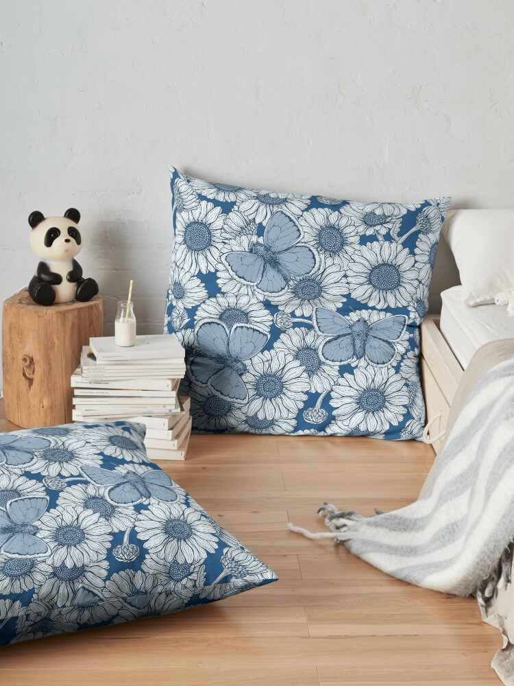 Alternate view of Classic blue spring Floor Pillow