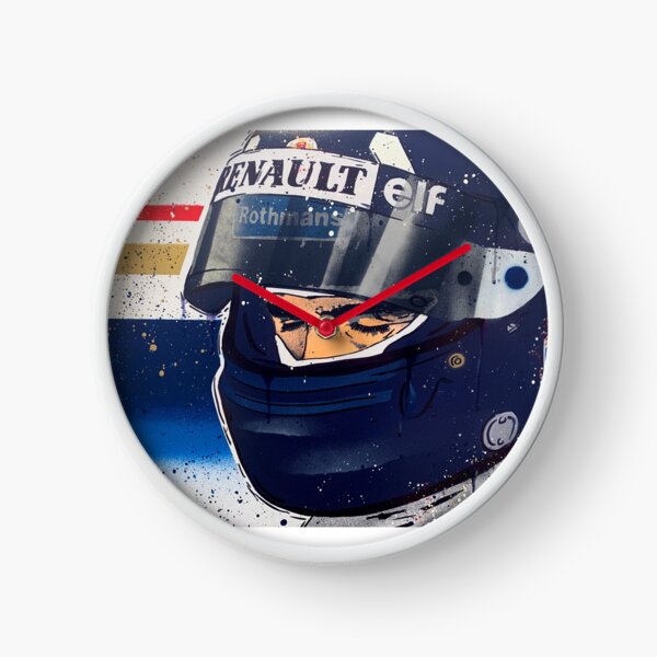 Damon Hill - Williams F1 graffiti painting by DRAutoArt Clock
