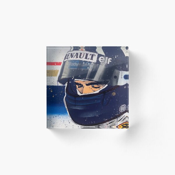Damon Hill - Williams F1 graffiti painting by DRAutoArt Acrylic Block