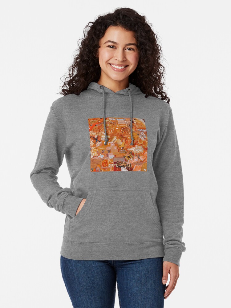 orange aesthetic hoodie