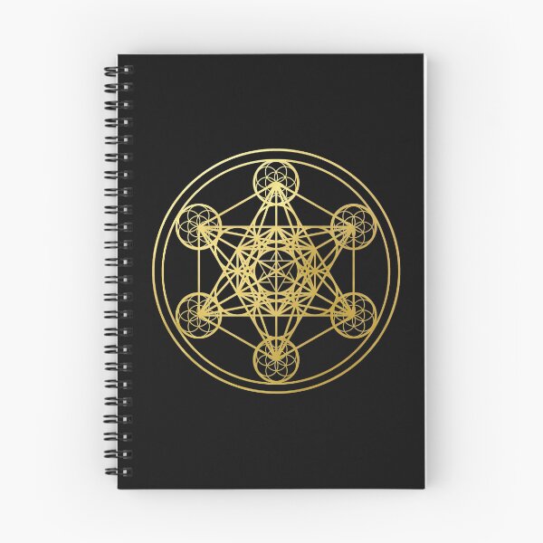 Item preview, Metatrons Cube gold sacred geometry mandala esoteric symbol Kabbalah designed and sold by Michallandsberg.