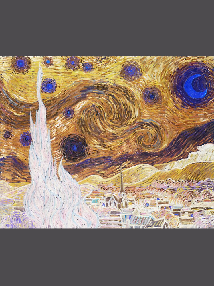 Thumbnail 6 of 6, Premium Oversized Sweatshirt, Starry Night Inverted designed and sold by verted.