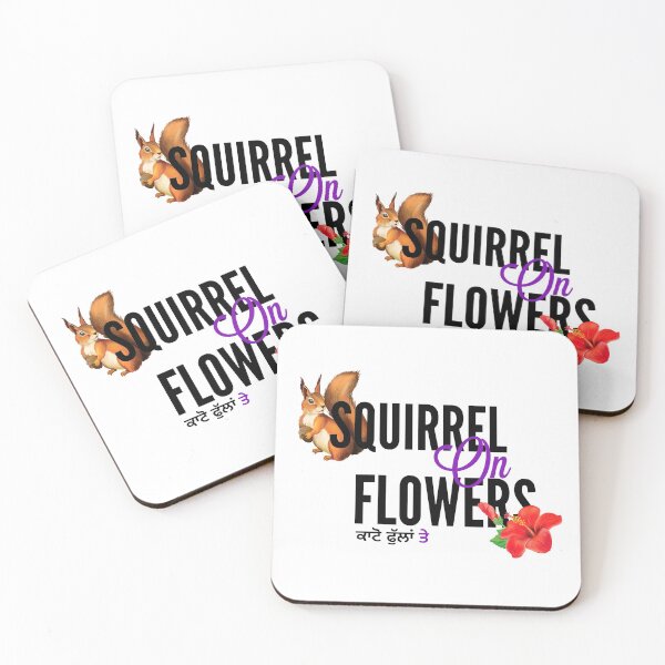 Item preview, Squirrel on flowers designed and sold by Imagined By Palla.