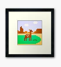 Deer in Meadow Framed Print