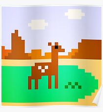 Deer in Meadow Poster