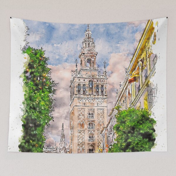 Item preview, Seville, Giralda designed and sold by AM FineArtPrints.