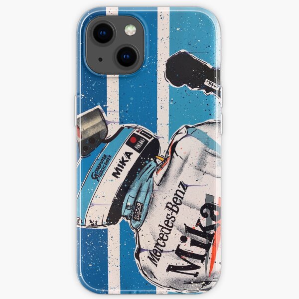 Mikka Hakkinen - McLaren graffiti painting by DRAutoArt iPhone Soft Case