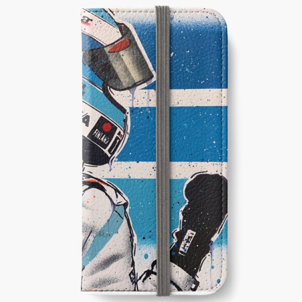 Mikka Hakkinen - McLaren graffiti painting by DRAutoArt iPhone Wallet