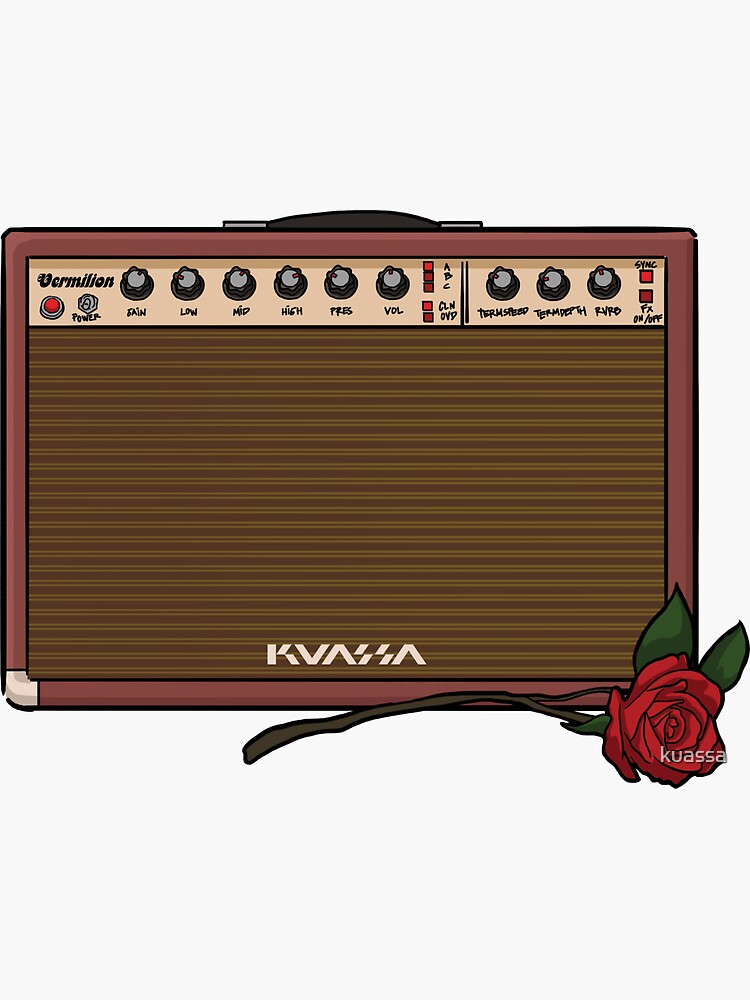 Thumbnail 3 of 3, Sticker, Flower Vermilion designed and sold by kuassa.