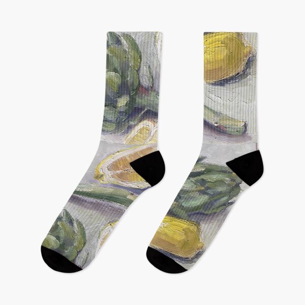 Item preview, Artichokes and Lemons Summer Still Life designed and sold by MilkAnna.