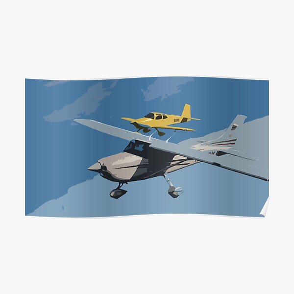 cessna illustration Poster