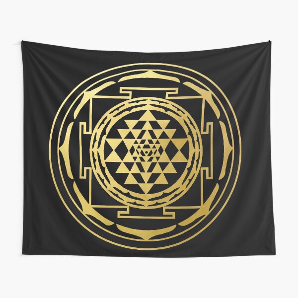 Item preview, The Sri Yantra gold sacred geometry mandala esoteric protection symbol Celtic  designed and sold by Michallandsberg.