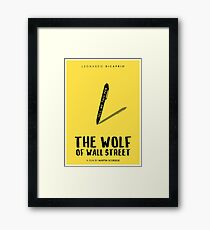 The Wolf Of Wall Street film poster Framed Print