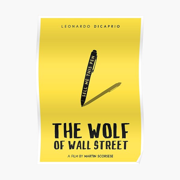 The Wolf Of Wall Street film poster Poster