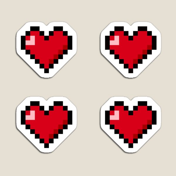 8 Bit Heart Sticker