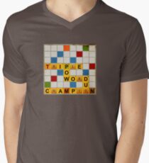 Triple Word Champion Men's V-Neck T-Shirt