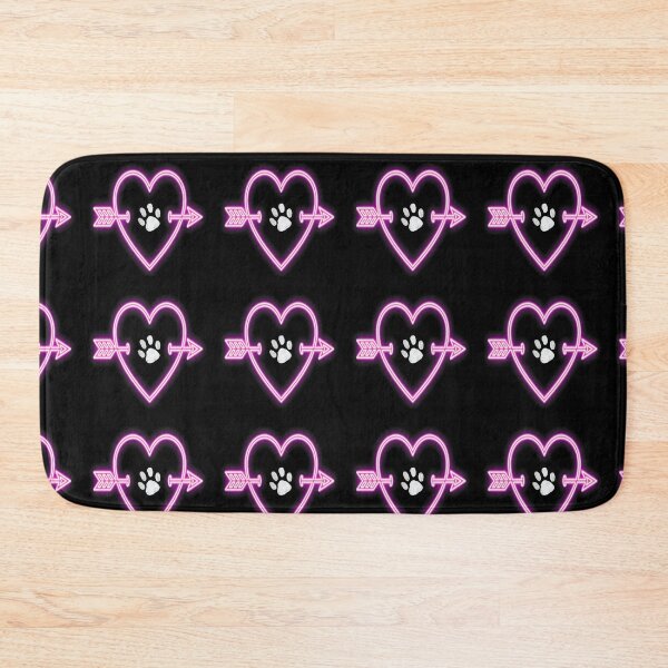 Item preview, Copy of Heart & Arrow Bright Pink on Black Background Graphic Design Cute Gifts designed and sold by tamdevo1.