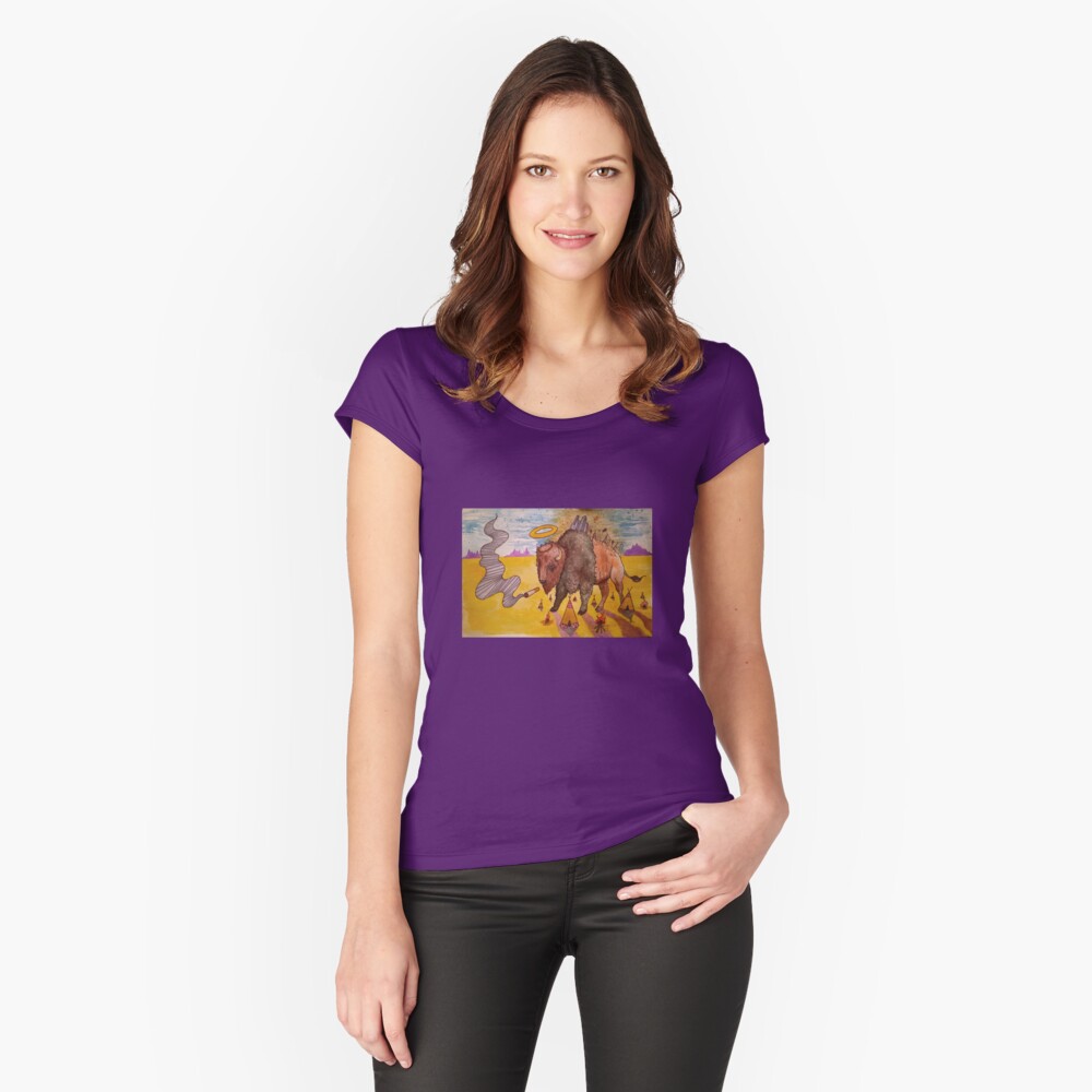 Item preview, Fitted Scoop T-Shirt designed and sold by zeegreeable.