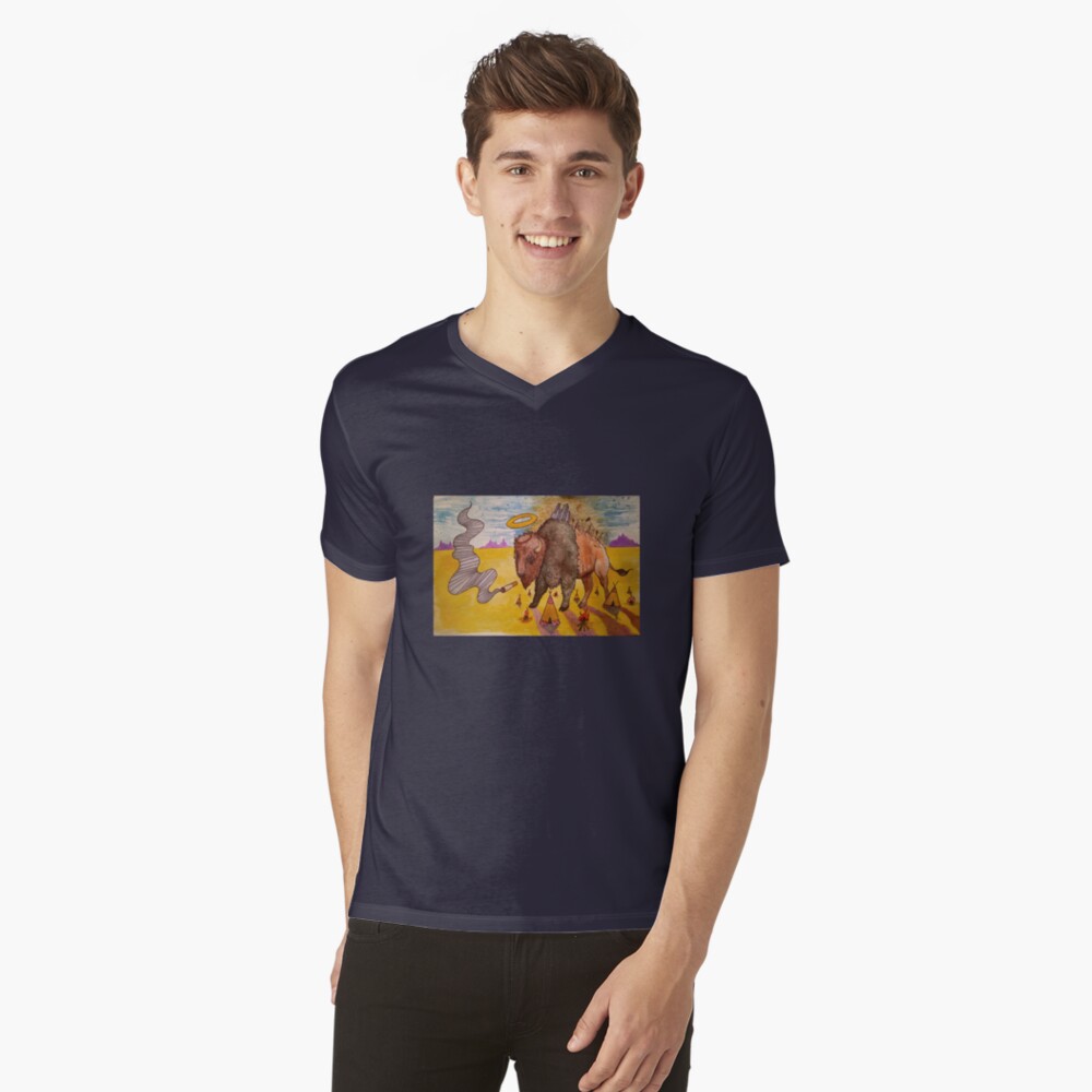 Item preview, V-Neck T-Shirt designed and sold by zeegreeable.
