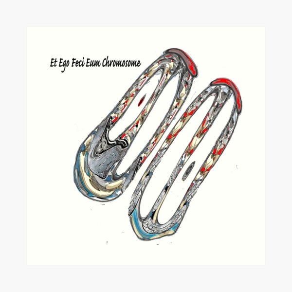 Et Ego Feci Eum Chromosome Art Print