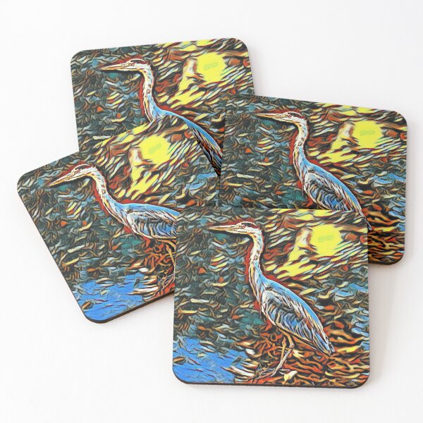 Item preview, Portrait of Grey heron  designed and sold by repeat art.