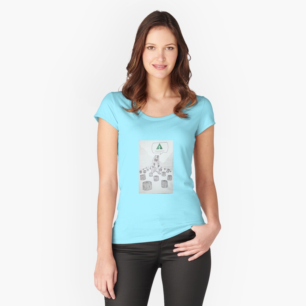 Item preview, Fitted Scoop T-Shirt designed and sold by zeegreeable.