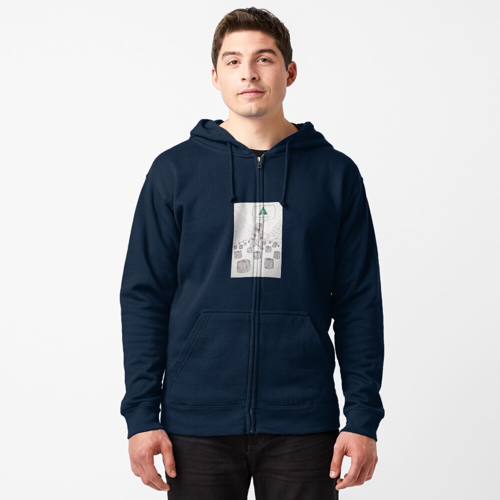 Item preview, Zipped Hoodie designed and sold by zeegreeable.