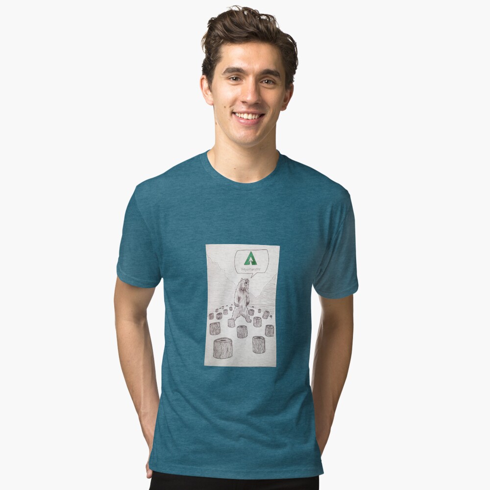 Item preview, Tri-blend T-Shirt designed and sold by zeegreeable.