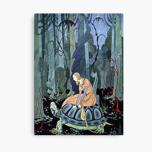 Item preview, Blondine and the Turtle by Virginia Sterrett designed and sold by vintage-art.