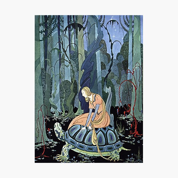 Item preview, Blondine and the Turtle by Virginia Sterrett designed and sold by vintage-art.